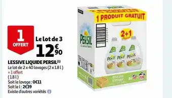 Auchan Lessive liquide persil offre