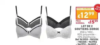 Trafic Lot de 2 soutiens-gorge offre