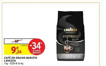 Intermarché Café en grains barista lavazza offre