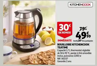 Auchan Bouilloire kitchencook teatime offre