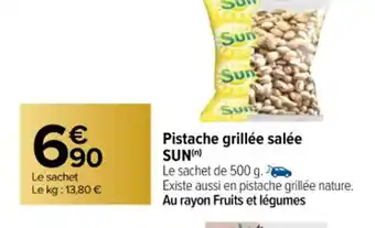 Pistache Grillée Salée Sun
