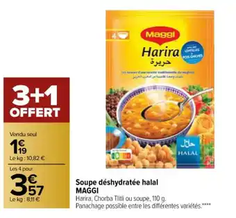 Carrefour Soupe Déshydratée Halal Maggi offre
