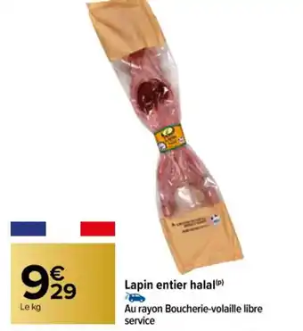 Carrefour Lapin Entier Halal offre