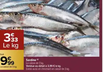 Carrefour Sardine offre