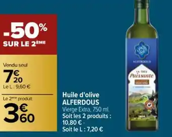 Carrefour Huile d'Olive Alferdous offre