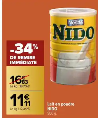 Lait en Poudre Nido