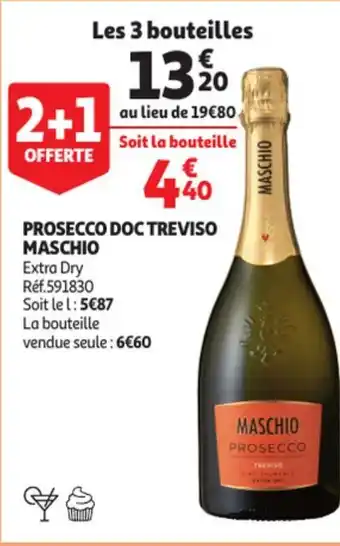 Auchan Prosecco Doc Treviso Maschio offre
