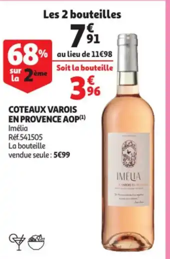 Auchan Coteaux Varois En Provence AOP offre