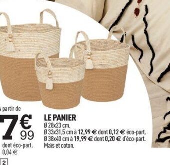 Centrakor Le Panier offre
