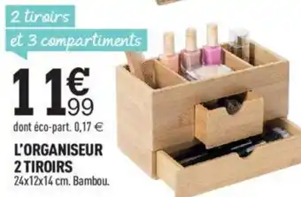 Centrakor L'Organiseur 2 Tiroirs offre
