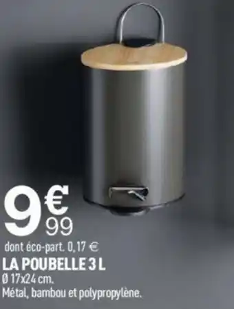 Centrakor La Poubelle 3 L offre