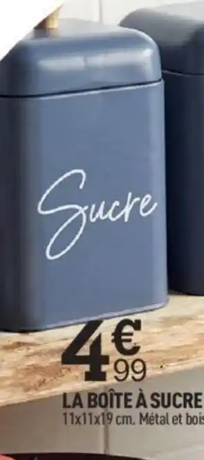 Centrakor La Boîte à Sucre offre