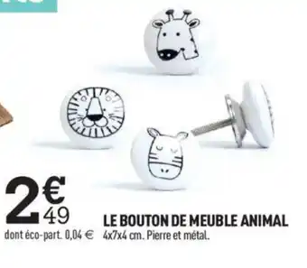 Centrakor Le Bouton de Meuble Animal offre
