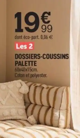 Dossiers-Coussins Palette