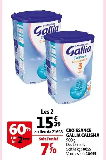 Auchan Croissanc Gallia Calisma offre