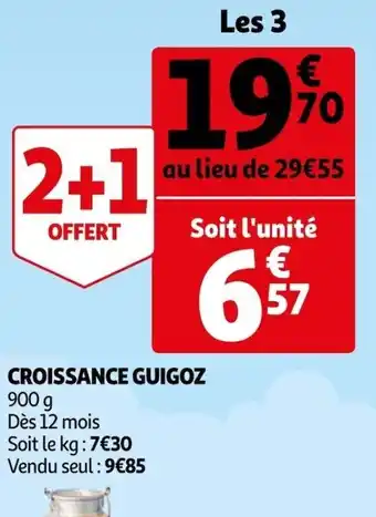 Auchan Croissance Guigoz offre