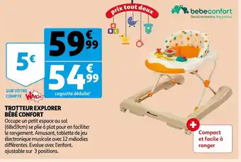 Auchan Trotteur Explorer Bébé Confort offre