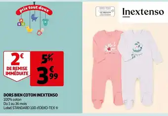 Auchan Dors Bien Coton Inextenso offre