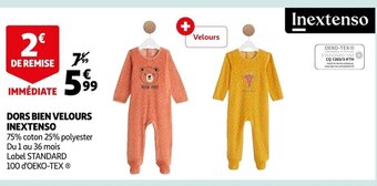 Auchan Dors Bien Velours Inextenso offre