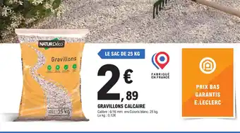 E.Leclerc Brico Gravillons Calcaire offre