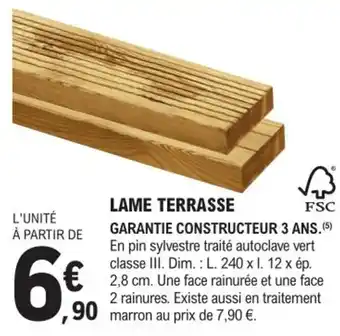 E.Leclerc Brico Lame Terrasse offre