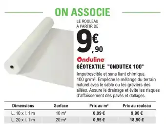 E.Leclerc Brico Géotextile "Ondutex 100" offre