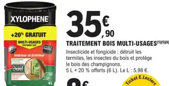 E.Leclerc Brico Traitement Bois Multi-Usages offre