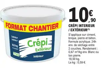 Crépi Interieur /Extérieur
