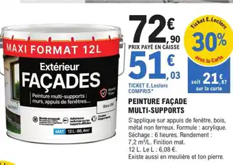 E.Leclerc Brico Peinture Facade Multi-Supports offre