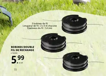 Lidl Bobines Double Fil d Rechange offre
