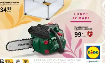Lidl Tronçonneuse d'élagage à essence offre
