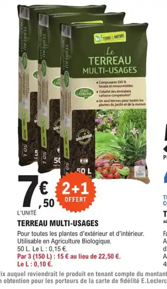 Terreau Multi-Usages