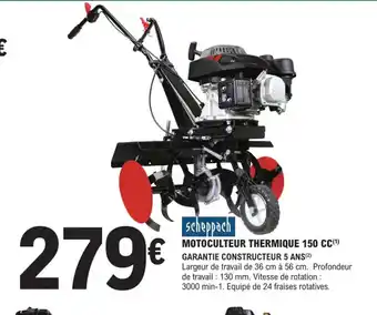 E.Leclerc Brico Motoculteur Thermique 150cc offre