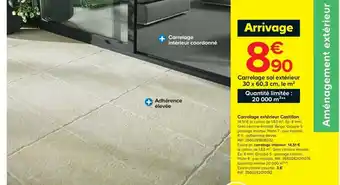Castorama Carrelage extérieur Castillon offre