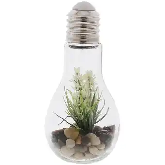 Action Ampoule avec plante artificielle offre