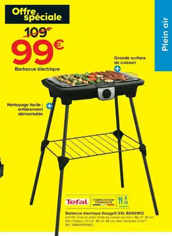 Barbecue électrique Easygrill XXL BG921812