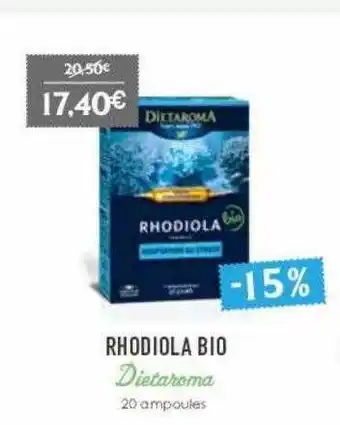 Naturalia Rhodiola bio dietaroma offre