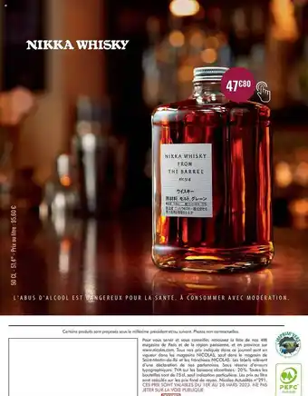 Nicolas Nikka whisky offre