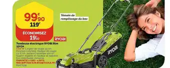 Weldom Tondeuse électrique ryobi rlm 3313a ryobi offre