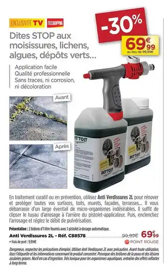 Teleshopping Anti verdissures 2l offre