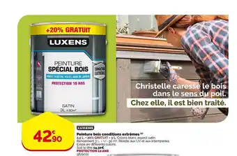 Weldom Peinture bois conditions extrêmes luxens offre