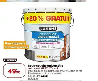 Weldom Sous-couche universelle luxens offre