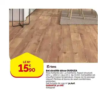 Weldom Sol stratifié décor duduza artens offre