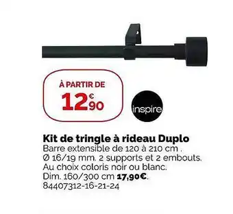 Kit de triangle Ă rideau duplo inspire