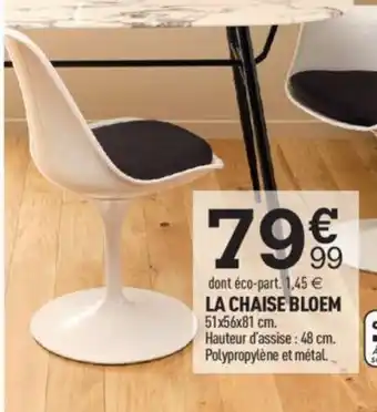 Centrakor La Chaise Bloem offre