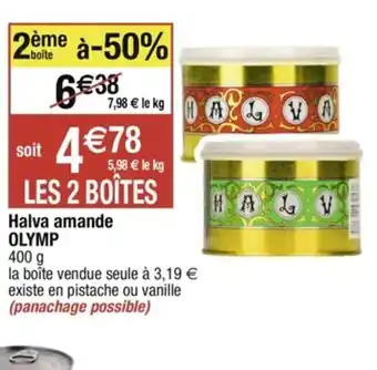 Cora x Carrefour Halva Amande Olymp offre