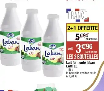 Lait Fermente laban Lactel
