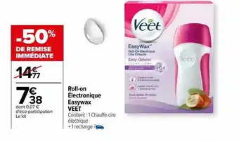 Roll-on électronique easywax veet