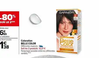 Carrefour Coloration belle color offre