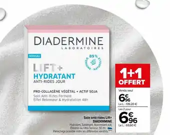 Carrefour Soin anti-rides lift+ diadermine offre